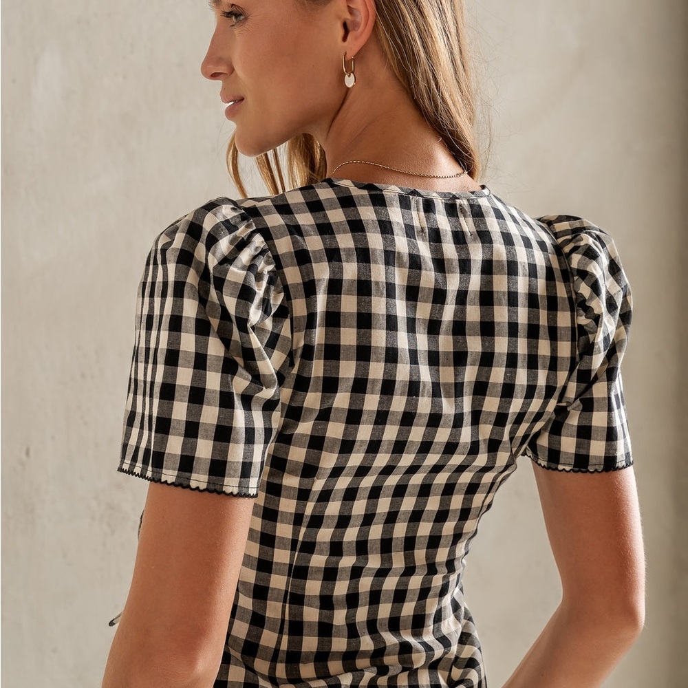 Bohme Callie Gingham Blouse - Picture 5 of 5